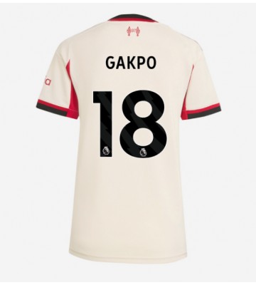 Liverpool Cody Gakpo #18 Replik Auswärtstrikot Damen 2025-26 Kurzarm